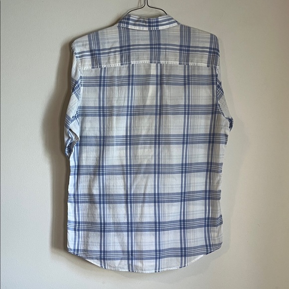 INC International Concepts Light Blue Plaid Casual Shirt - Picture 5 of 5
